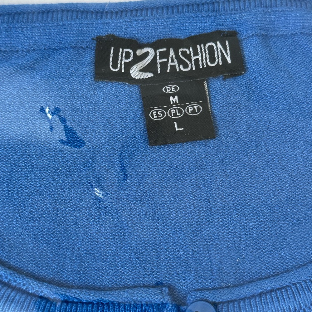 Blue Cardigan Sweater - Picture 5 of 5
